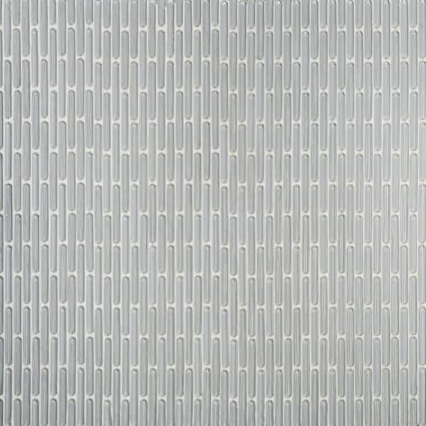 Ivy Hill Tile Reed Gray 11.81 in. x 12.04 in. Polished Glass Wall Mosaic Tile (0.98 sq. ft./Each)