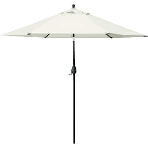 7.5 ft. Market Outdoor Patio Umbrella with Push Button Tilt and Crank in Beige