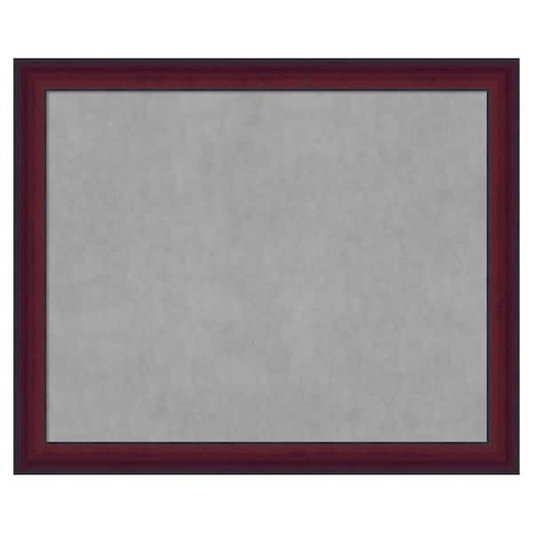 Amanti Art Canterbury Cherry 45 in. x 37 in. Framed Magnetic Board