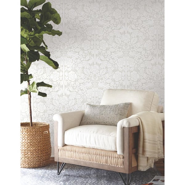 Beige Fairy Tales Non Woven Preium Paper Peel and Stick Matte Wallpaper Approximately 34.2 sq. ft