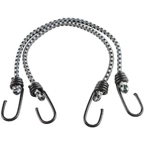 Keeper 18 in. Multi Color Bungee Cord with Coated Hooks 06019