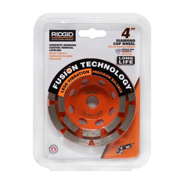 5/8" Grinder Concrete Brick 4" inch Diamond Grinding Cup Wheel Disc Arbor 3/4" 