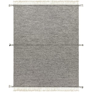 Zanafi Black/Cream Global 8 ft. x 10 ft. Indoor Area Rug