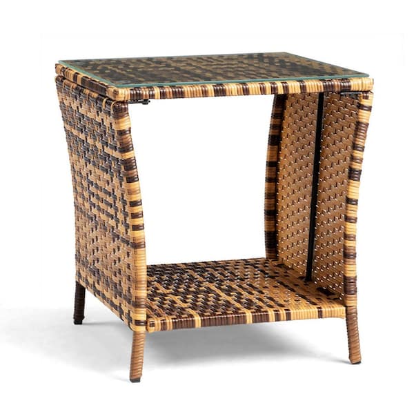 Patio Yellow Rectangular Side Table