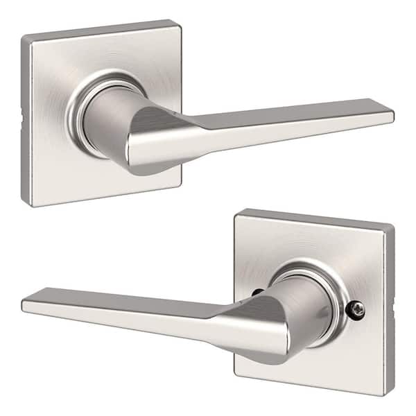 Kwikset Hollis Satin Nickel Hall/Closet Passage Door Lever