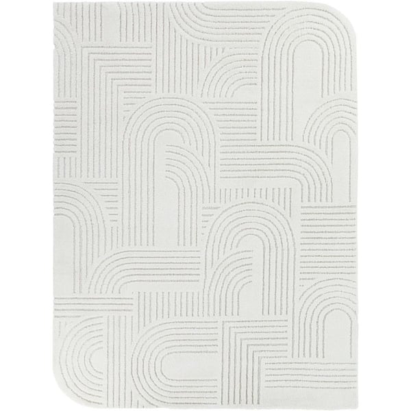 Callum Cream 7 ft. 10 in. x 10 ft. Modern Arches Area Rug
