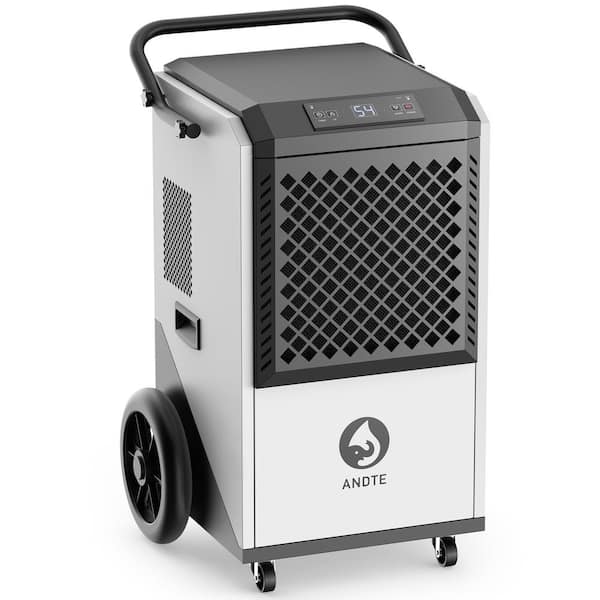 250 pt. 8,000 sq. ft. Commercial Dehumidifier in White with High Efficiency Compressor