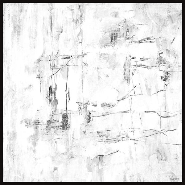 Unbranded "Earthly Existence" by Parvez Taj Floater Framed Canvas Abstract Art Print 16 in. x 16 in.