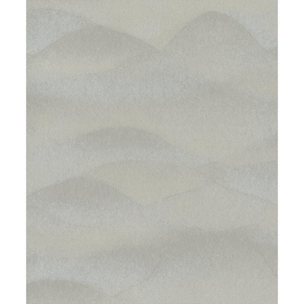 Hotel Collection Beige/Grey Rolling Hills Landscape Glitter Finish Non-Past