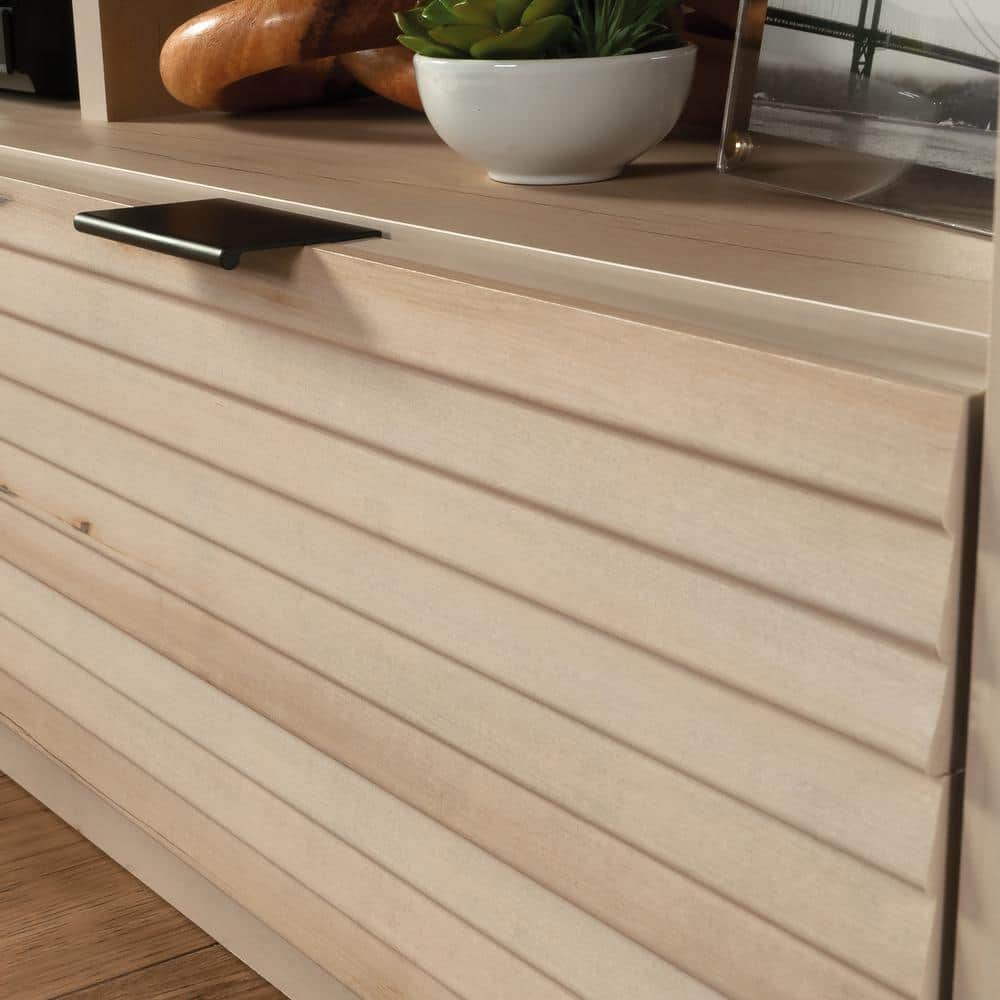 Pacific Maple Modern TV Credenza with Drawers for 70" TVs