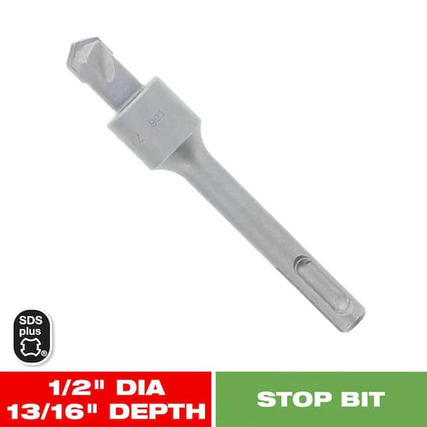 DIABLO 1/2 in. x 13/16 in. SDS-Plus 2-Cutter Carbide-Tipped Hammer Stop Bit (1-Piece)