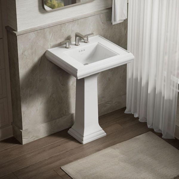 Memoirs Ceramic Lavatory Pedestal in White