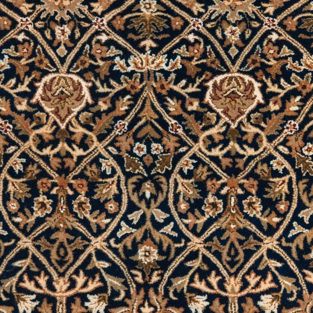 Legend Blue and Gold Hand-Tufted Wool Area Rug 4' x 6'