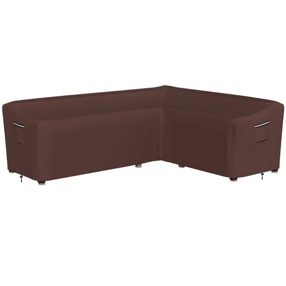 Thickened 600D Heavy-Duty Right L-shaped Patio Furniture Set Outdoor Waterp