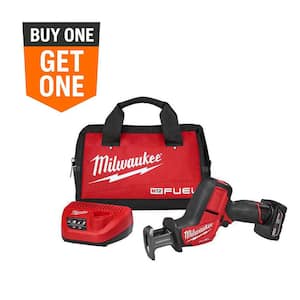 M12 FUEL 12V Lithium-Ion Brushless Cordless HACKZALL Reciprocating Saw Kit w/ One 4.0Ah Batteries Charger & Tool Bag