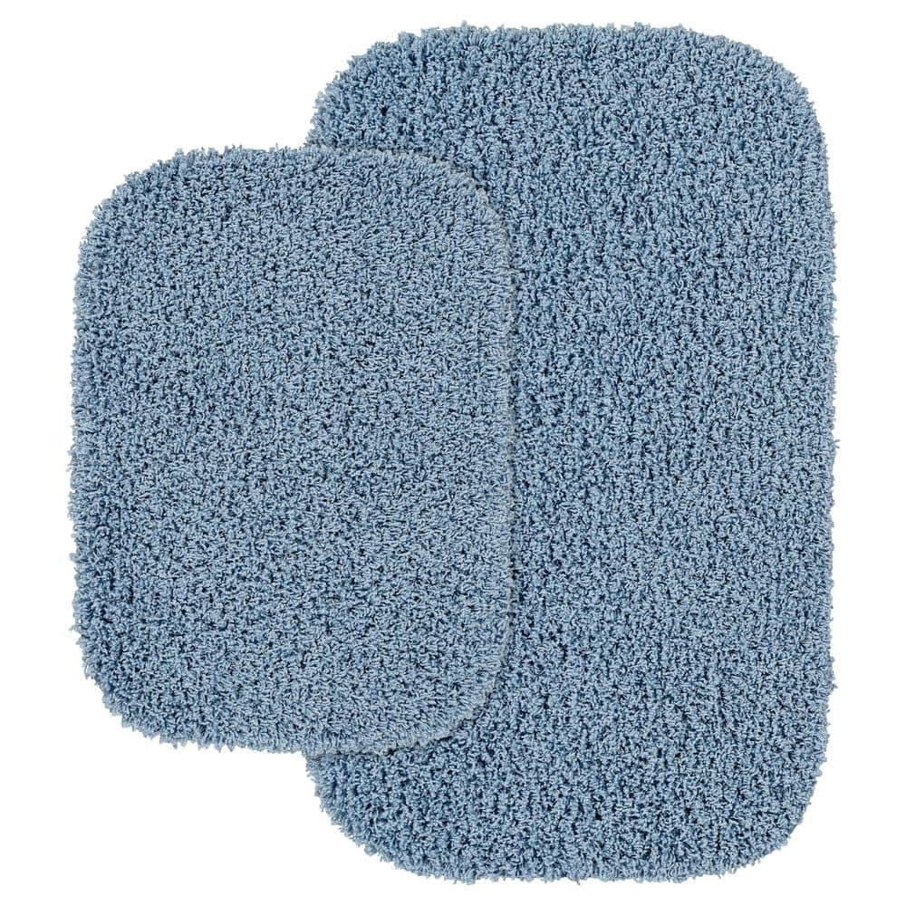 Garland Rug Jazz Basin Blue 21 in. x 34 in. Washable Bathroom 2