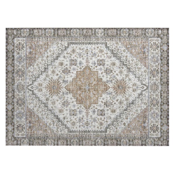 Chantille Machine Washable Indoor/Outdoor Abstract ACN2806 Pearl 2 ft. x 3 ft. Accent Rug