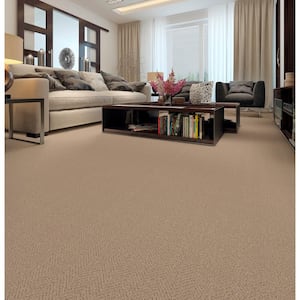 Calliope - Color Harvest Straw - 33 oz SD Polyester Pattern Brown  Installed Carpet