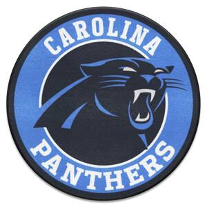 NFL Carolina Panthers Blue 2 ft. x 2 ft. Round Area Rug