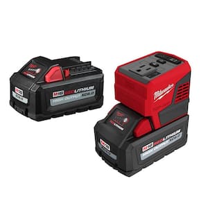 M18 18-Volt Lithium-Ion 175-Watt Powered Compact Inverter for M18 Batteries with (2) M18 HIGH OUTPUT 6.0 Ah Batteries