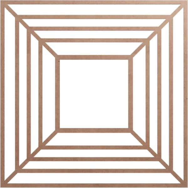 Ekena Millwork 0.375 in. D x 34 in. W x 34 in. H Wood Medallion Moulding