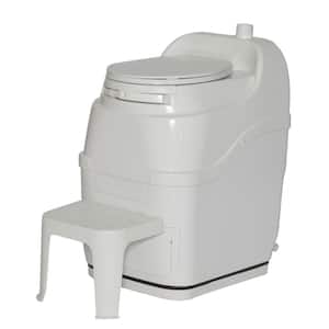 Spacesaver Electric Waterless Self Contained Composting Toilet in White