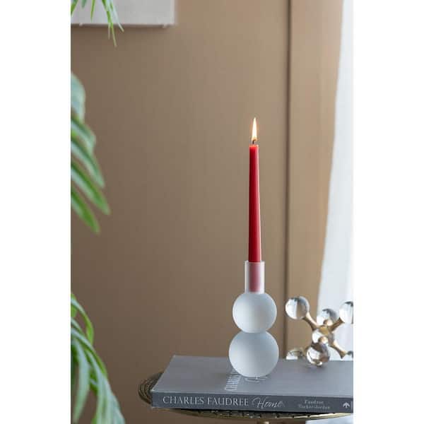 Red Unscented  Soy Wax Taper Candles - (Set of 30)