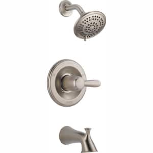 Lahara 1-Handle Tub and Shower Faucet Trim Kit Only in Stainless (Valve Not Included)