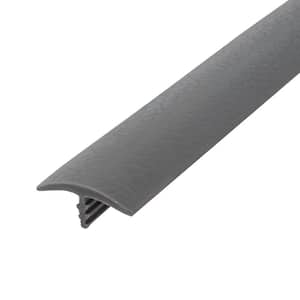 3/4 in. Storm Gray Polyethylene Center Barb Hobbyist Pack Bumper Tee Moulding Edging 25 foot long Coil