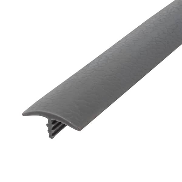 Outwater 3/4 in. Storm Gray Polyethylene Center Barb Hobbyist Pack Bumper Tee Moulding Edging 25 foot long Coil