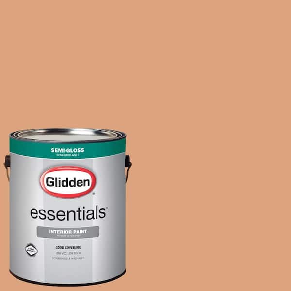 Glidden Essentials 1 gal. #HDGO24 Toasted Coconut Semi-Gloss Interior Paint