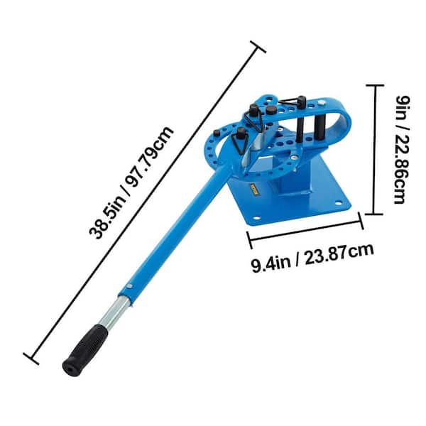VEVOR 1 4 in. to 7 8 in. Pipe Bender Manual 0 to 90 Bending Degree Tube Bender for HVAC Repair Shops Steel Metal Copper SDWGJ1 3INCH00001V0