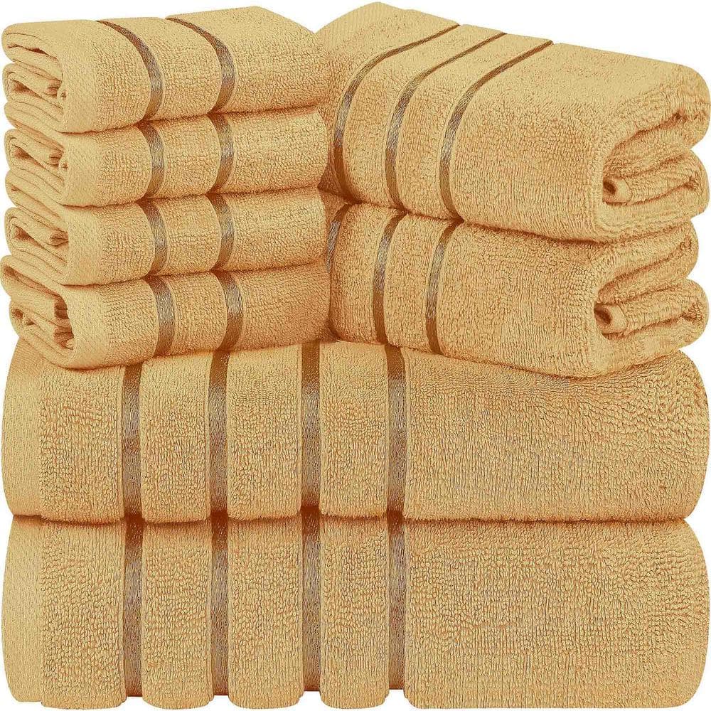 8-Piece Beige Luxury Cotton Towel Set