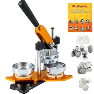 Button Maker Machine, 75 mm Badge Punch Press Kit, DIY Pin Maker, Includes 500 Button Parts, Circle Cutter, Magic Book