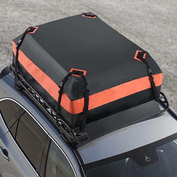 Roof Rack Basket, 51 x 36 x 4.1 in., Universal Rooftop Cargo Carrier with 1120x870x260 mm Cargo Bag, Net, Ratchet Straps
