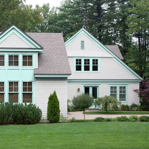 light teal exterior paint