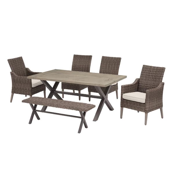 rock cliff 6 piece dining set