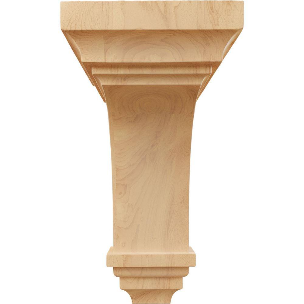 Medium Red Oak Wood Corbel, 10" Height