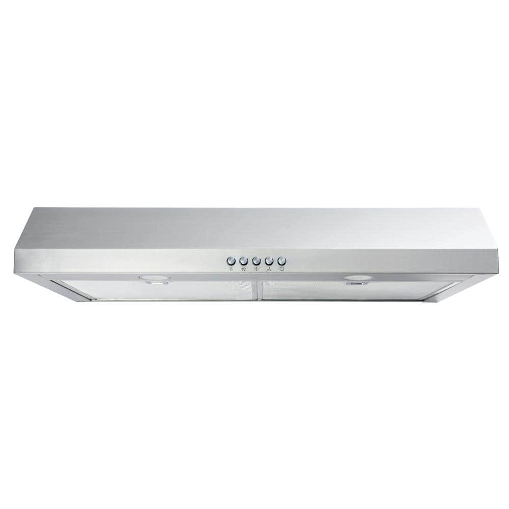 Vissani 30 in. W Convertible Under Cabinet Range Hood with Charcoal Filter in Stainless Steel QR254S - The Home Depot