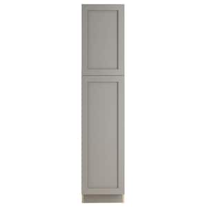 Edson Shaker Assembled 18x84x24 in. Pantry Cabinet with adjustable shelves in Gray
