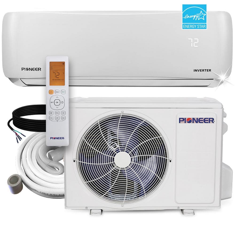 Pioneer 12000 BTU White Wall Mount Ductless Mini Split Heat Pump
