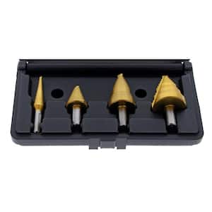 Electrician's 4 pc. Step Bit Kit, 1/8 in to 1 3/8 in.