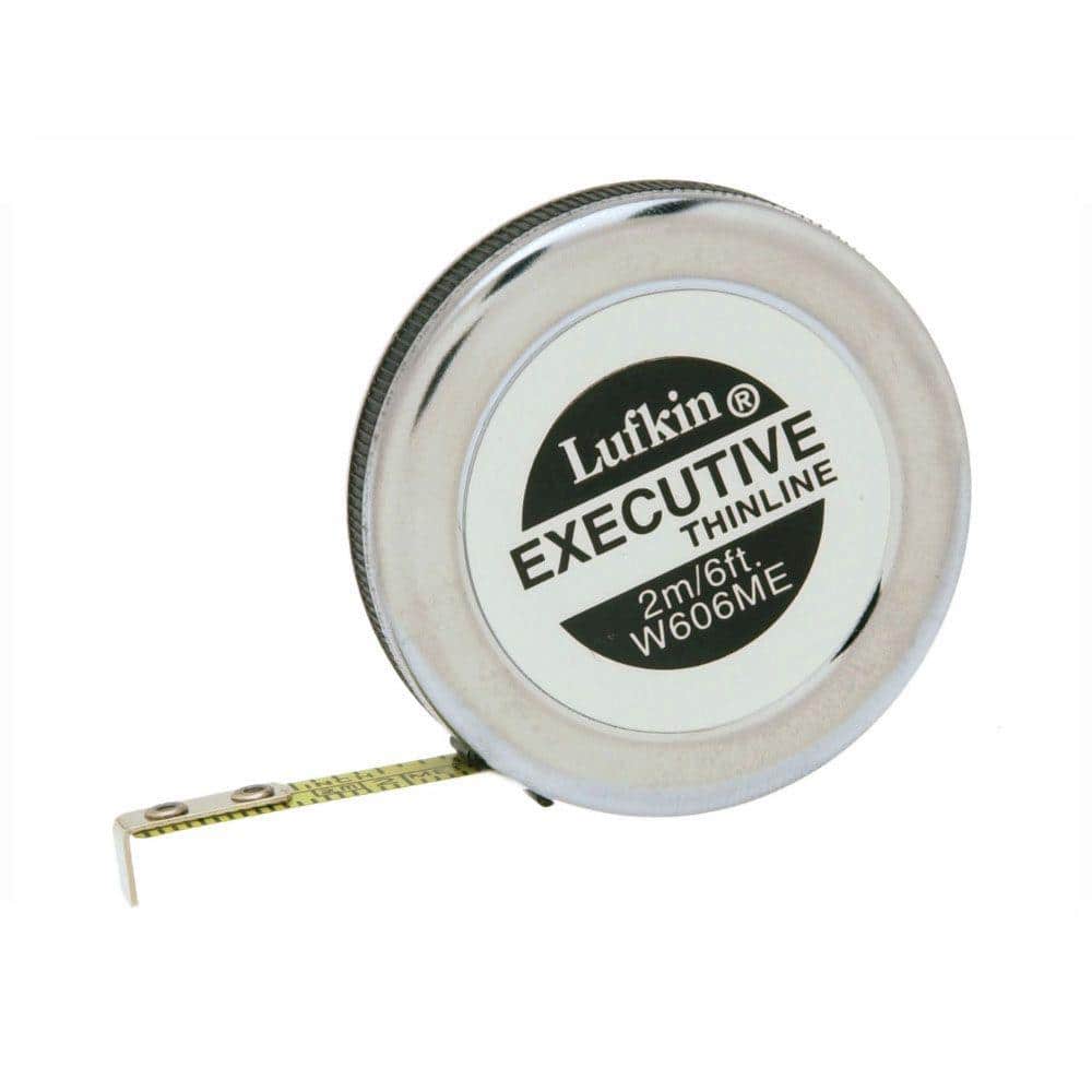 Crescent Lufkin 6 ft. Executive Thinline Pocket Tape Measure W606ME The Home Depot