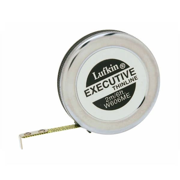 Lufkin 6 ft. Executive Thinline Pocket Tape Measure W606ME The Home Depot