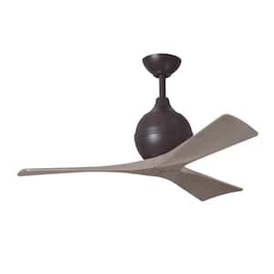 Irene-3 42 in. 6 Fan Speeds Ceiling Fan in Bronze with Remote and Wall Control Included