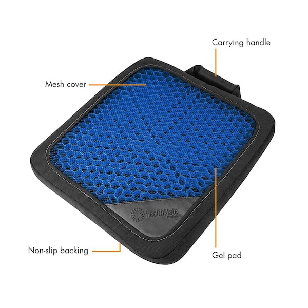 Gel Seat Cushion Pillow - Double Thick Office Chair Car Egg Seat Cushion  Pillow for Back, Coccyx & Tailbone Pain Relief Pad - Pressure Reducing