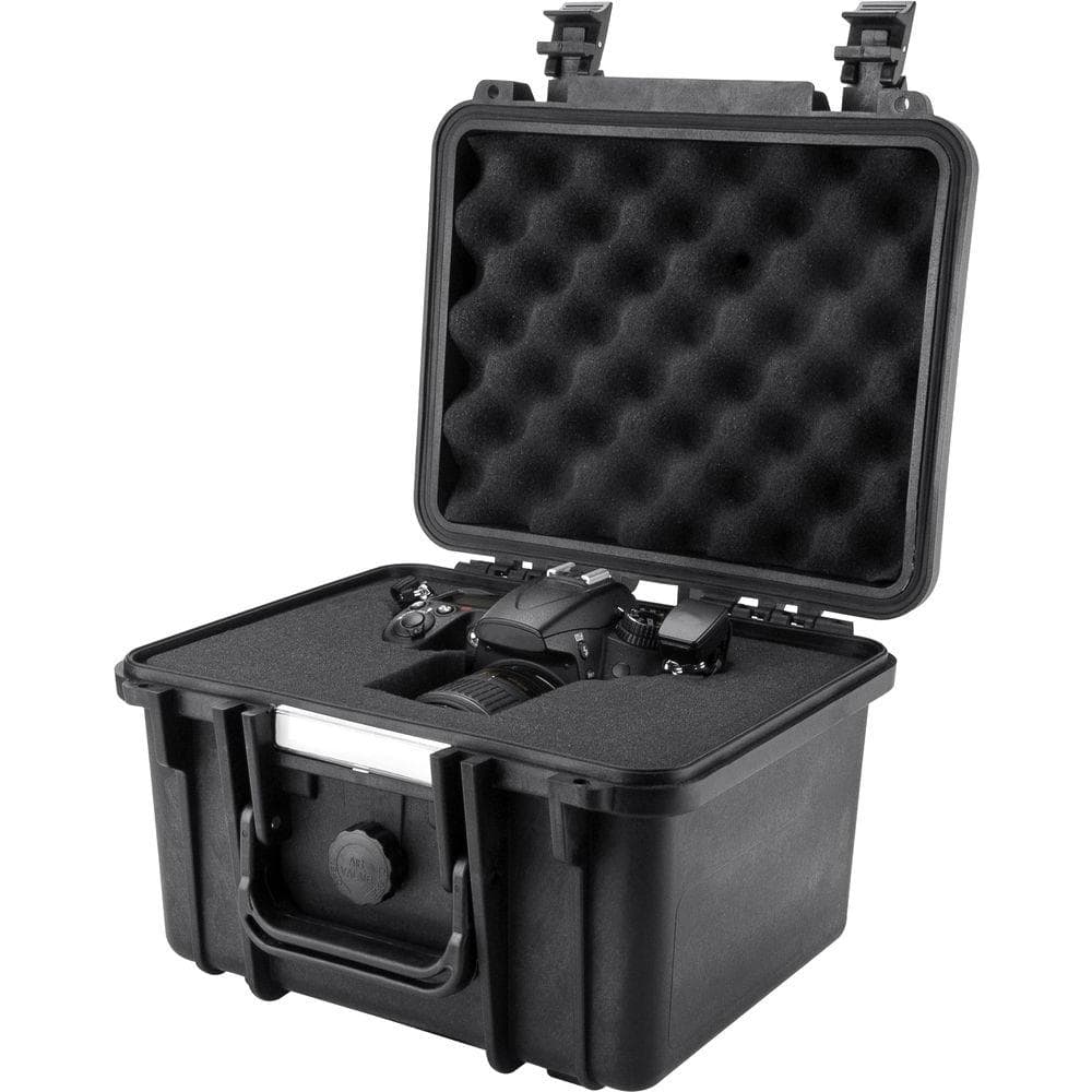 Matte Black Waterproof Crushproof Hard Case with Foam Inserts