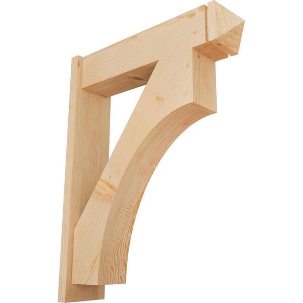 Ekena Millwork 8 in. x 38 in. x 30 in. Westlake Arts and Crafts Smooth Douglas Fir Outlooker