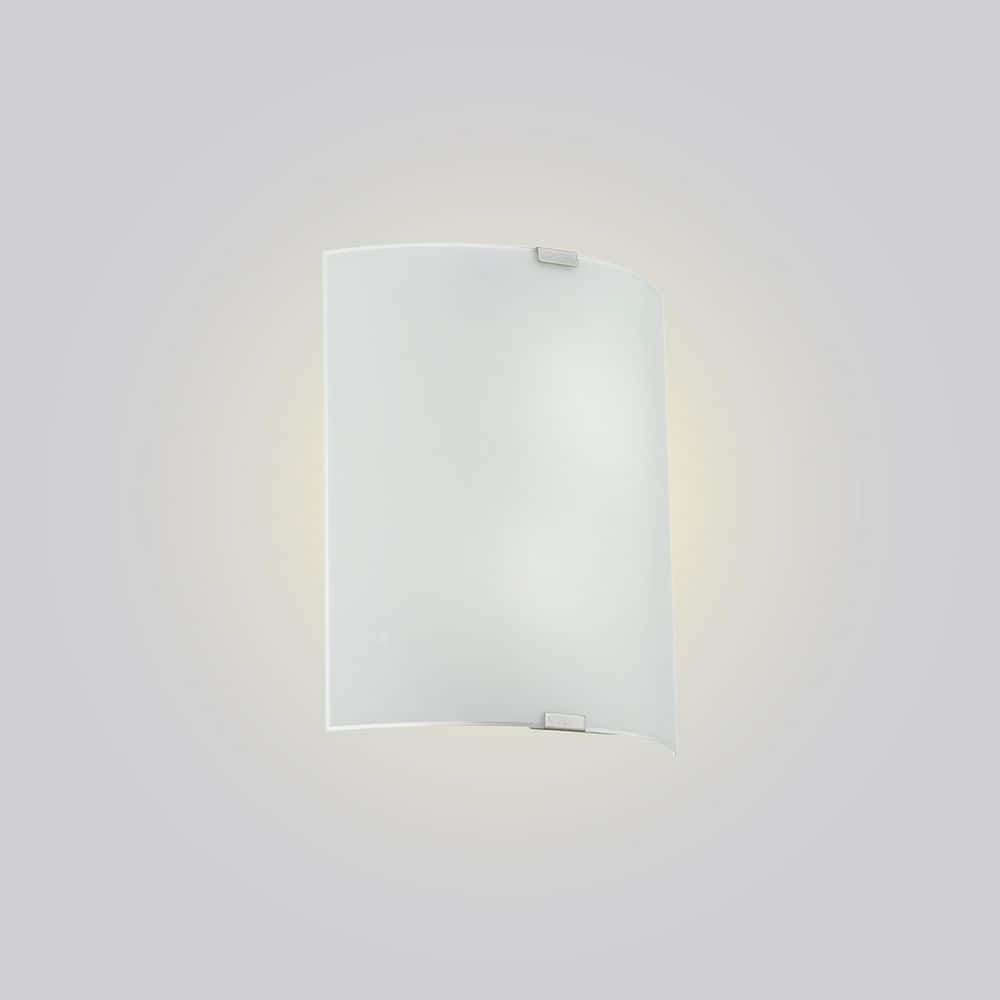 Grafik Chrome and Satin Glass 14.57" Dimmable Wall Sconce