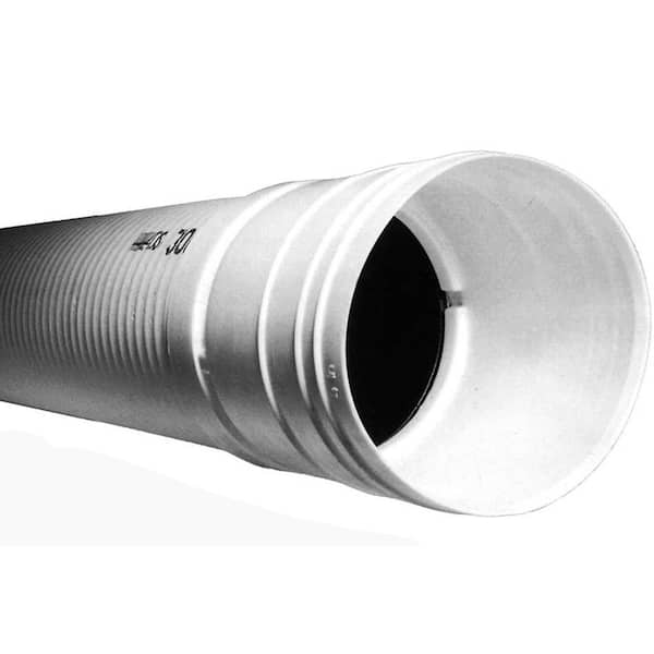 Advanced Drainage Systems 3 in. x 10 ft. Triplewall Solid Drain Pipe